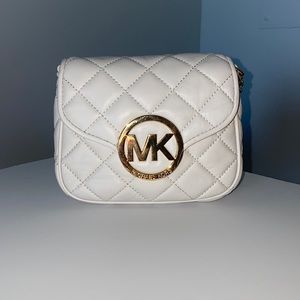 Off-White Quilted Crossbody Bag by Michael Kors